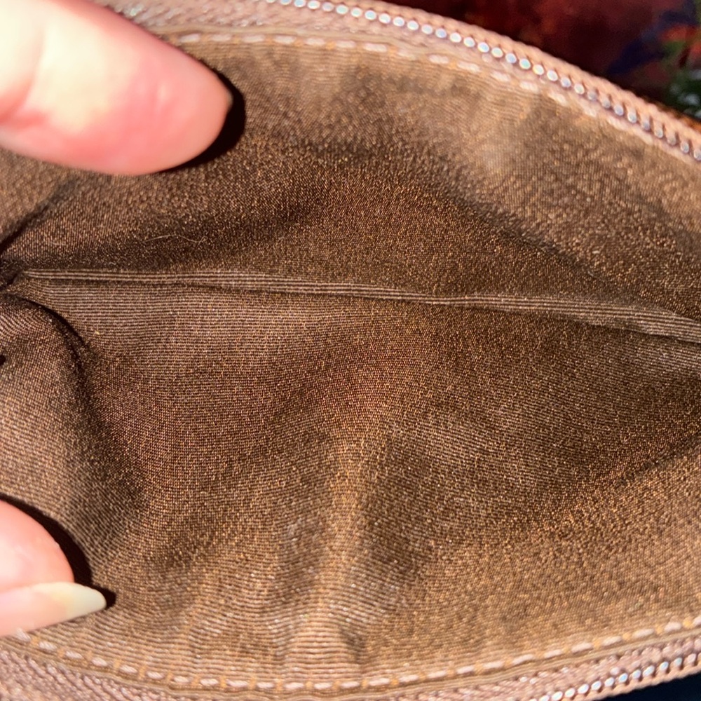 Coach Suede Patchwork Wristlet W/Dustbag - image 7